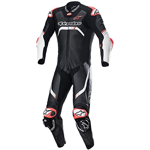 Alpinestars GP Tech v4 One-Piece Leather Suit (Tech Air Compatible) (54) (Black/White)