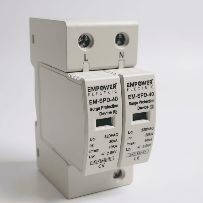 Daystar Solutions AC SPD | 2-Pole AC Surge Protection Device | High-Rated Surge Arrestor for Residential & Commercial Electrical Systems, Lightning Protection, Overvoltage Safety | Empower | Pack Of 1-picture-31