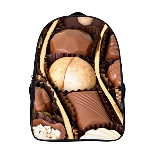 Sac d'école cool 3D chocolat pour soulager le transport des fournitures