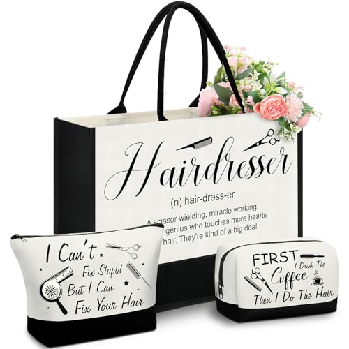Paterr 3 Pcs Hairdresser Gifts for Women Christmas Reusable Grocery