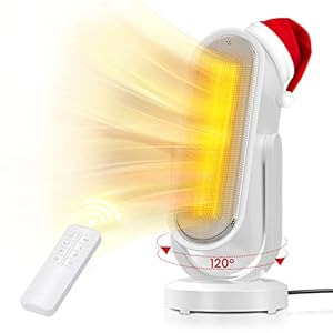 Hon&Guan Keramische ventilatorkachel, oververhittingsbeveiliging, met 3 warmtestanden, verwarmingstoren met afstandsbediening, energiebesparend stil, timer en vrije oscillatie, 2000 W