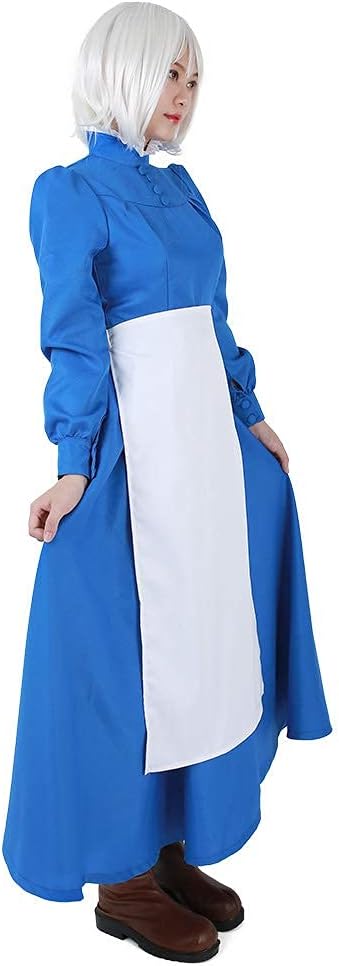 Miccostumes Women's Girl Blue Dress Cosplay Costume L