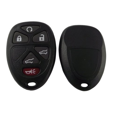 Kemani 6 Button+Pad Remote Key Fob Case Shell Replacement For Ouc60270 15913427 Yu-Kon Su-Bur-Ban Tahoe No Chips #TOP2