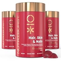 Nutriburst Hair Skin & Nails • Biotin • 3 Month • Vegan & Sugar Free