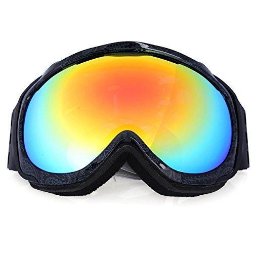 NICOLIE Unisex przeciwmgielne podwójne soczewki UV zimowe wyścigi na zewnątrz snowboard gogle narciarskie okulary przeciwsłoneczne CRG98-2A