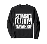 tipografia vintage grunge straight outta navarro felpa