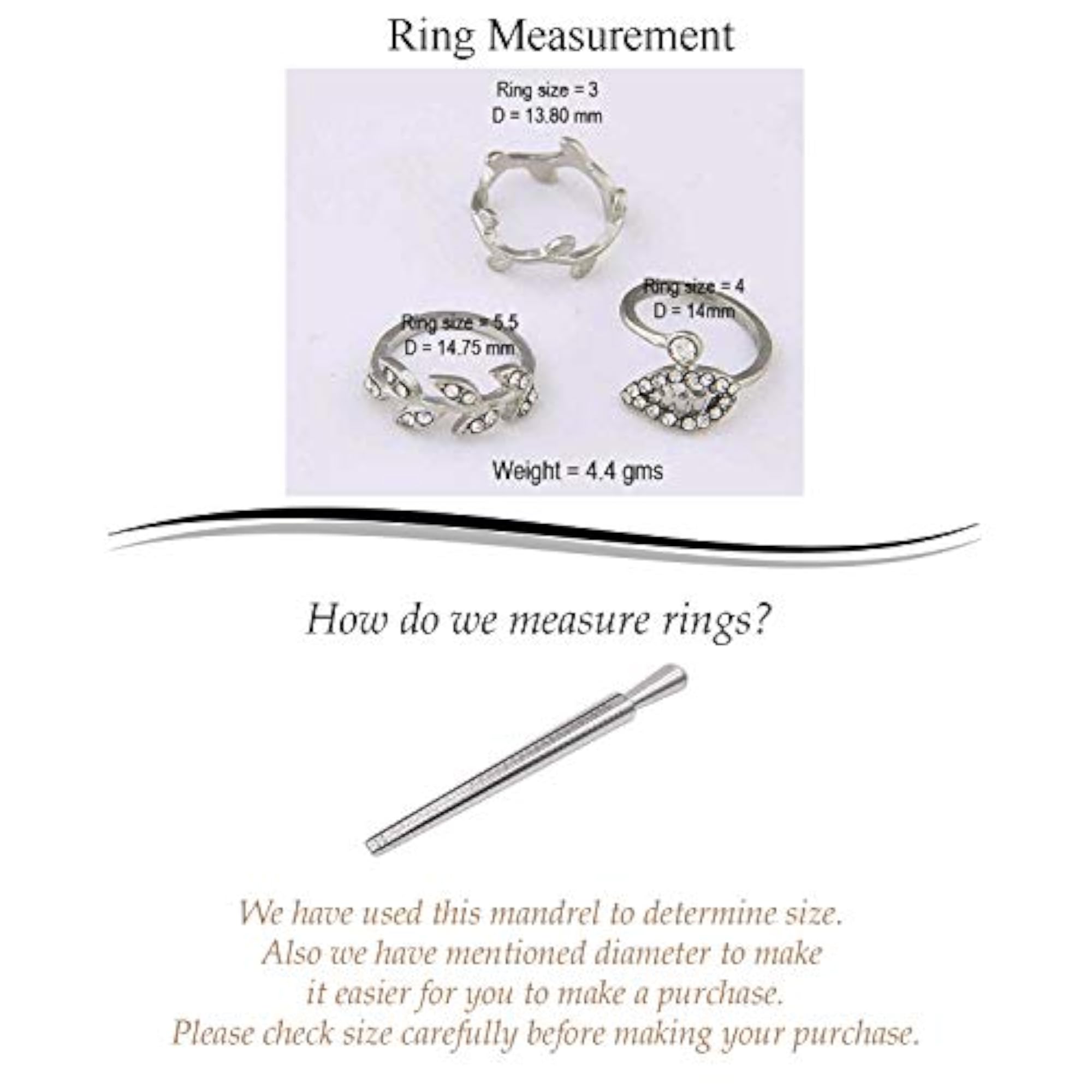 Bohemian Oxidised Silver Leaf Shaped Stack Rings for Women