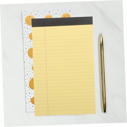 Blocs-notes juridiques jaunes papier épais double face petits carnets pratiques UKCOCO - 6