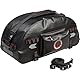 QBag Hecktasche Motorrad Motorradtasche Hecktaschenrolle wasserdicht 50 Liter Stauraum schwarz, Abnehmbarer Schultergurt, universelle Passform für Fast alle Motorräder, Roller, Quads