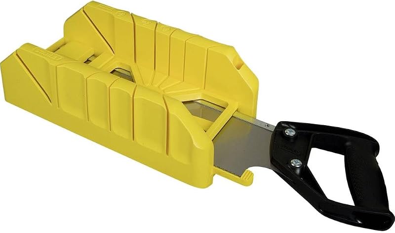 Stanley 1-19-800 Caja de ingletes para almacenamiento de sierra, negro