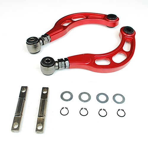 Godspeed AK-043-RED-A Adjustable Rear Camber Arm, Red, Set of 2, compatible with Honda Civic 2006-15