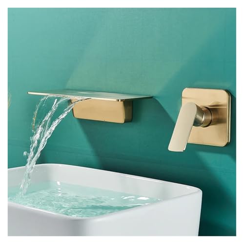 Robinet mural cascade noir mat pour moderniser une salle de bains