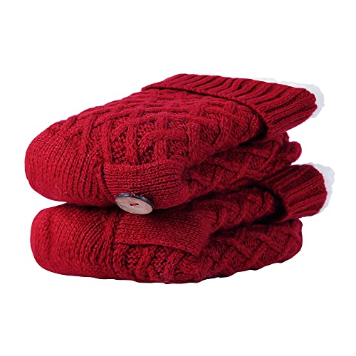 Image of Chassic Sherpa Lined Slipper Socks for Women, Non-Slip Cozy Winter House Socks, Soft Fuzzy Socks, Christmas Gifts for Women & Ladies Stocking Stuffers