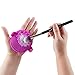 Practk Palmat Silicone Makeup Brush Cleaning Mat, Portable Washing Tool Scrubber to Clean All Makeup and Cosmetic Brushes - Purple