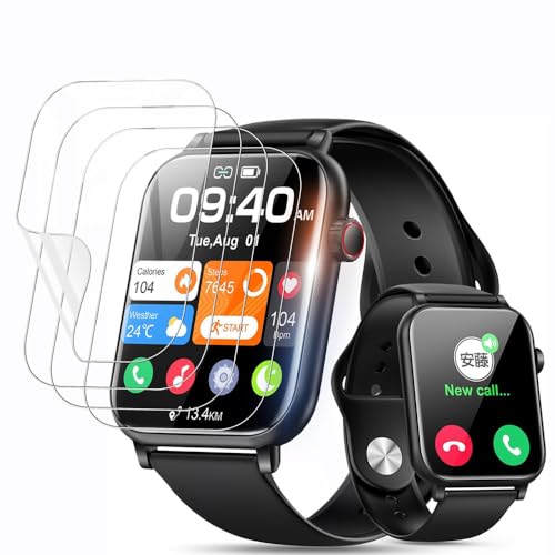 �yBARDATS 2024�V�o��zFor Nexmora �X�}�[�g�E�H�b�` 2.06�C���` �ی�t�B���� 24���Ԏ����C���Z�p TPU �t�B���� �L�Y�C�� ��ʕی�V�[�g ��t�ȒP �C�A�Ȃ� �����ߗ� �w��h�~ �Ռ��z�� Smart Watch 2.06�C