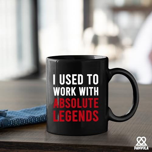Image of Panvola I Used To Work With Absolute Legend Coworker Gifts Retirement New Job Goodbye Retired Colleague Ceramic Coffee Mug (11 oz, Black)