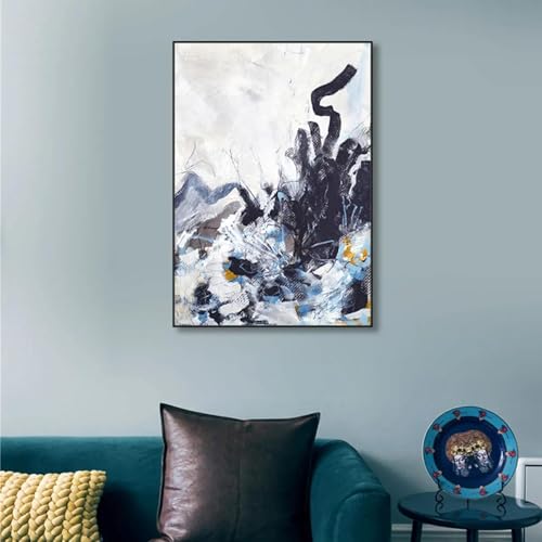 Peinture murale salon contemporaine grand format affiche décoration chambre moderne