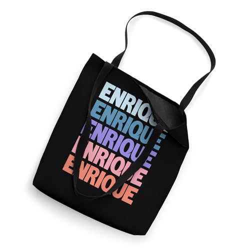 Funny Modern Repeated Text Design Enrique Tote Bag miniatura 2