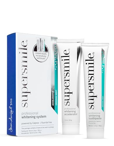 Supersmile Fluoride-Free Whitening System Original Mint TSA Travel Size