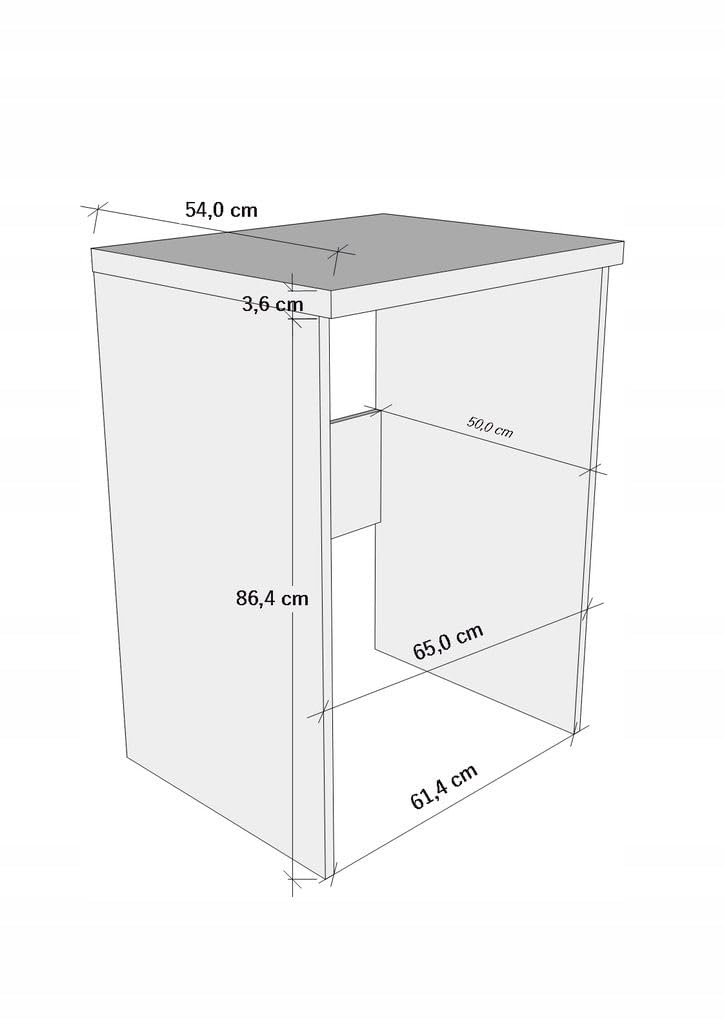 Szafka do zabudowy pralki dąb Evoke – szafka na pralki i suszarki 90 x 65 x 54 cm – regał na pralkę odporny na wilgoć – oszczędzający miejsce mebel łazienkowy