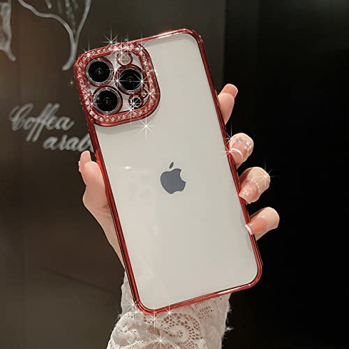Coque de téléphone de Luxe Diamond pour iPhone protégeant l'appareil photo avec style pailleté