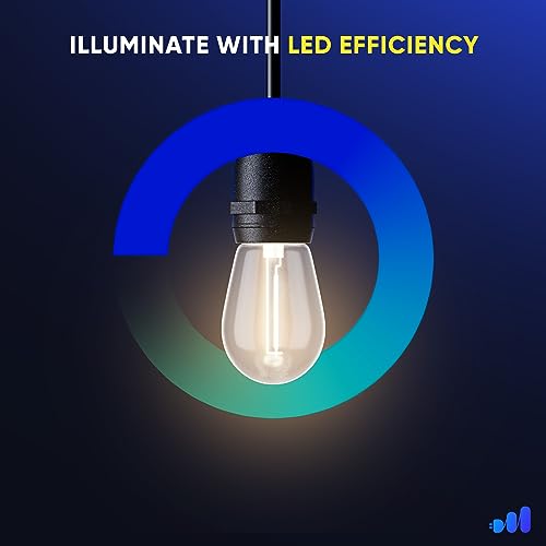 Luces exteriores para patio con 10 bombillas LED Maximm miniatura 2