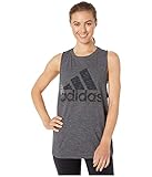 adidas Women's W Winners Tank, Black Melange, Small