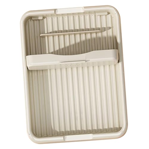 MUCKLILY Folding Pot Lid Holder Organizer for Kitchen Countertop Household Lid Rack Space Saving Utensil Rest for Spoons and Cookware Kitchen Essential