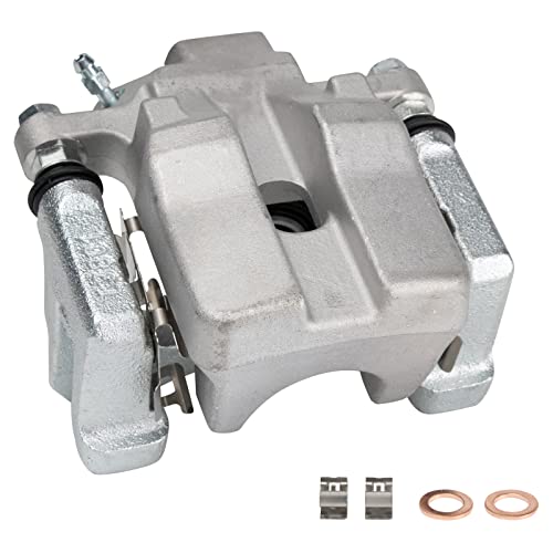 Image of TRQ Rear Left Brake Caliper w /Bracket Drivers Side