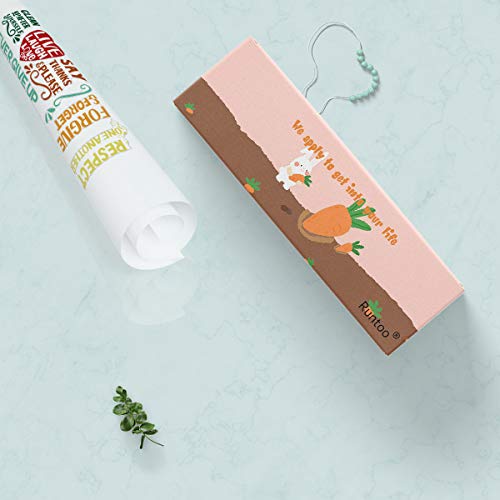 Runtoo Adesivi Murali Regole di Casa Adesivi da