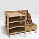 PUNCIA Dokumentenablage A4 Briefablage Ablagefächer Holz Schreibtisch Datei Organizer Papierablage Aktenaufbewahrung Ablagesystem Dokumentenhalter Ordner für Büro Arbeitszimmer Schule Office