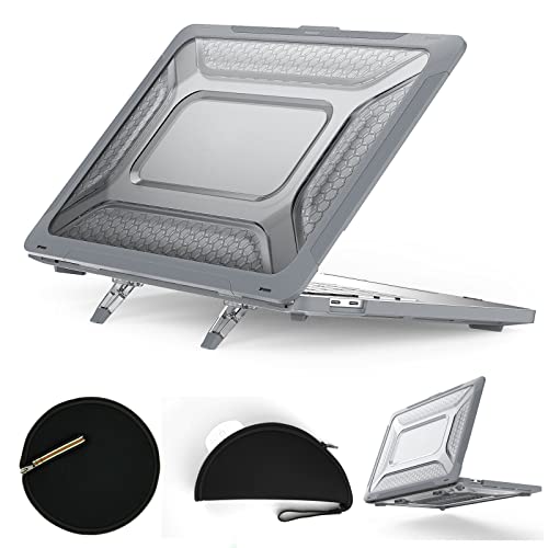 Coque MacBook Pro 13 rigide pour le voyage avec support et tapis intégrés pour modèle M1 A2338