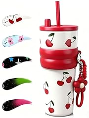 #A 24 OZ Red Cherry Tumbler