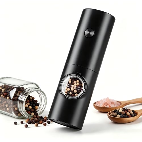 Gulex Electric Pepper Grinder Battery Powered, 1 Pack/2