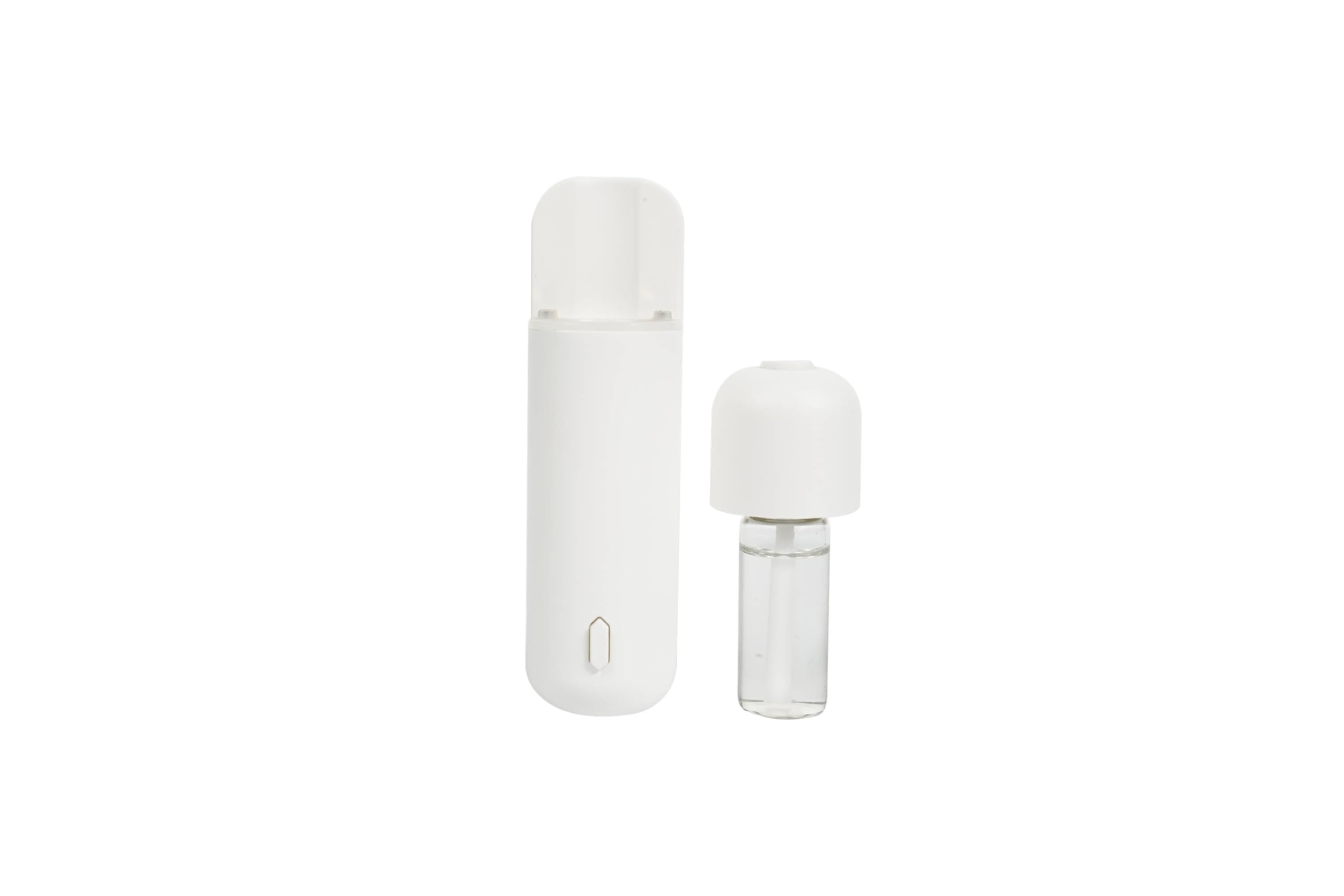 Diffusore ad ultrasuoni USB ricaricabile Nomade di Oli Essenziali con 6 Bottiglie di Aroma: Aromaterapia in Strada e Casa (bianco)