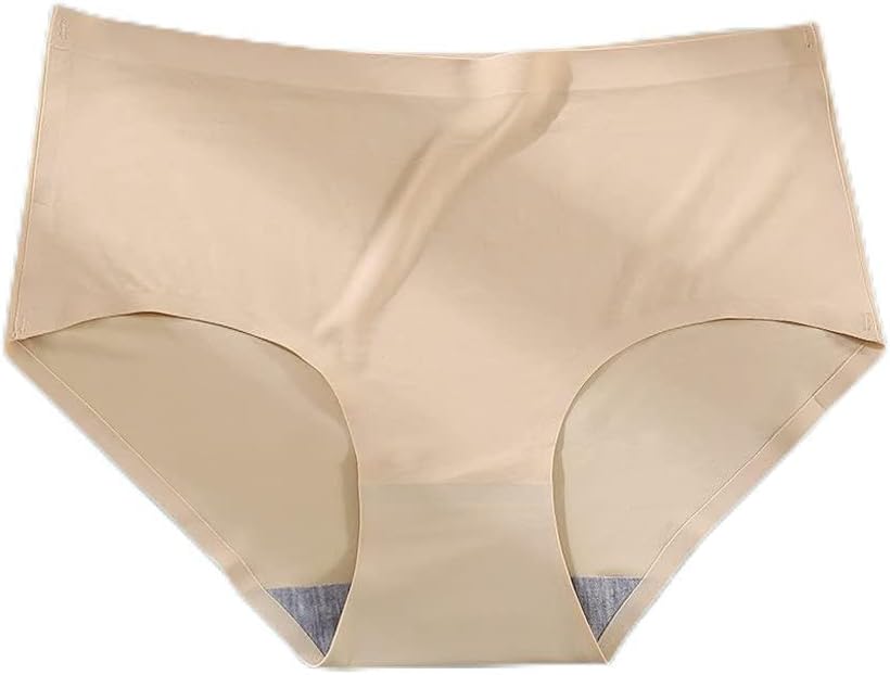 Seamless Underwear Silk Women's Plain Panties Girls Smooth