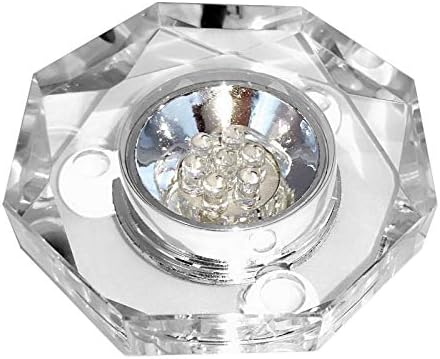 H-M SHOP 7LED Colored Lights Illuminated Crystal Display Stand Base