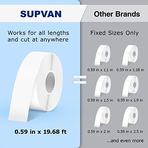 Supvan Label Makers E10 Mini Bluetooth Label Printer Wireless Labeler Label Maker Machine Multiple Templates Available Labelmaker For Office Organization Home Kitchen Storage (White) #TOP3