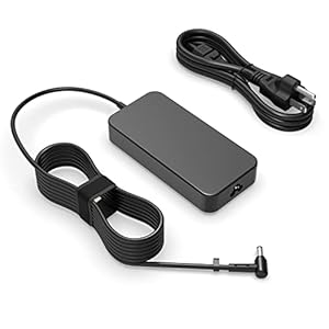 New 19V 6.32A 120W Laptop Charger Fit for Asus ROG Gaming Laptop, Fit for Tuf Strix Republic of Gamers, Fit for VivoBook Pro, Round Connector