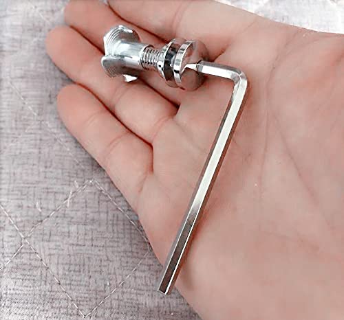 Boutons de sangle de guitare en métal avec écrou pour basse et ukulélé - 5