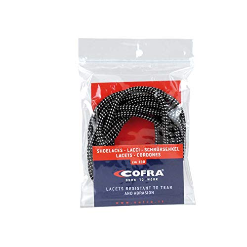Cofra S.r.l. AC-LAC-18 - Lacci anti-abrasione, 110 cm, colore: Nero/Grigio