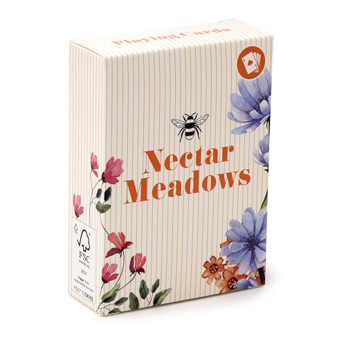 Puckator Baraja de Cartas estándar – Diseño Original de Api Nectar Meadows