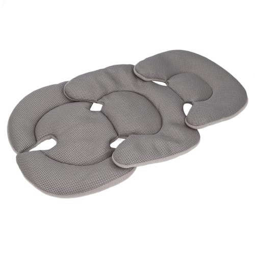 24.41 X 12.60in Bassinet Insert Pad Strollers Insert Pad Body Support Universal Removable Protective Cushion Baby Lumbar Cushion Pram Liner for Pushchair (Grey)