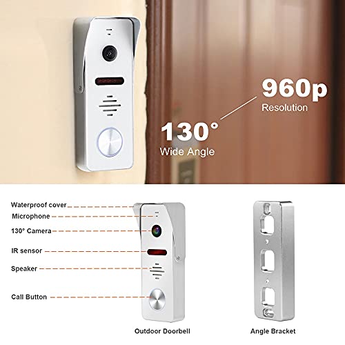 960P Videocitofono Campanello Citofono Wireless Smart IP Videocitofono WiFi Telecamera di Sicurezza Domestica Sistema di citofono