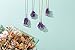 Jovivi Natural Amethyst Cluster Crystal Necklace for Women Men,Irregular Raw Rough Amethyst Quartz Stone Pendant Necklace Jewelry for Spiritual Reiki Healing,Beauty, Love and Positive Energy