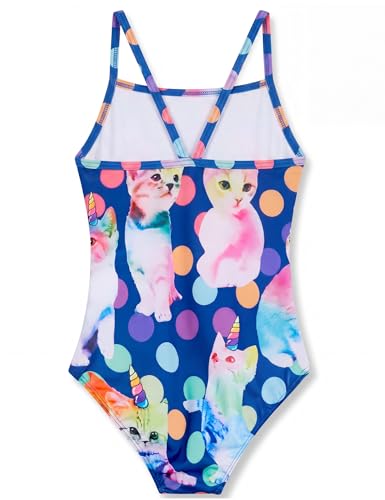 Image of Girls Swimsuits One-Piece Bathing Suits Multicolor Kids Sport Summer Beach Swimwear for 2-10 Years Old