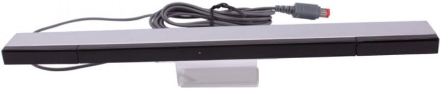 2Pcs Wired Infrared Sensor Bar for Wii Black with Silver