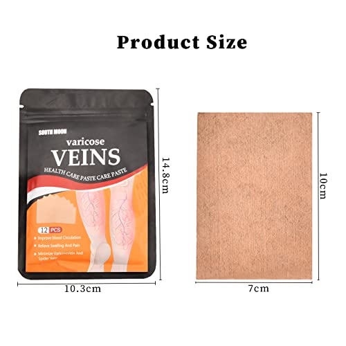 Krampfaderpflaster für Beine,24PCS Varicose Veins Patch,Besenreiser Entfernen,Krampfadern Relief Patch,Vene Patches,Spider Leg Repair Patch,Verbesserung der Durchblutung,Vene Linderung Kräuterpflaster