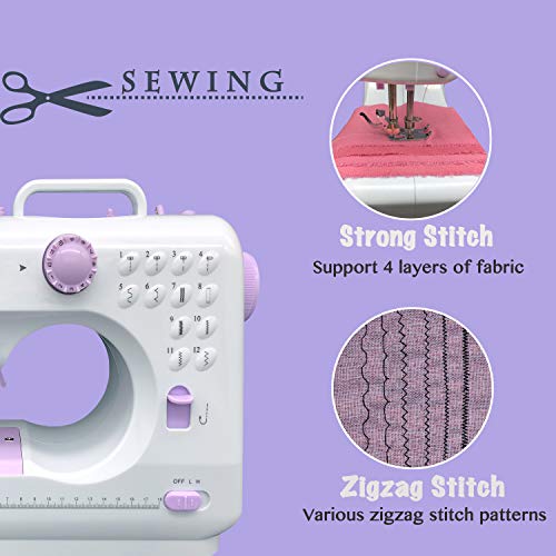 KPCB Tech 505 Sewing Machines and for Beginners with 12 Stitches and Backstitch - Thumbnail 7