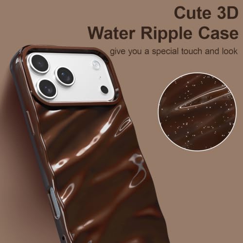 Coque iPhone 17 Pro Max silicone souple étui protection antichoc chocolat - 3